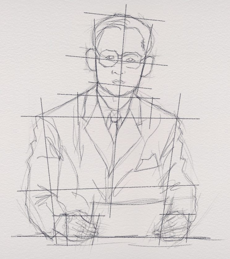 ขั้นตอนการวาดภาพพระบรมฉายาลัษณ์ ในหลวงรัชกาลที่ 9