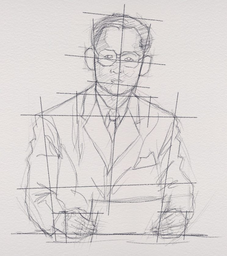 ขั้นตอนการวาดภาพพระบรมฉายาลัษณ์ ในหลวงรัชกาลที่ 9