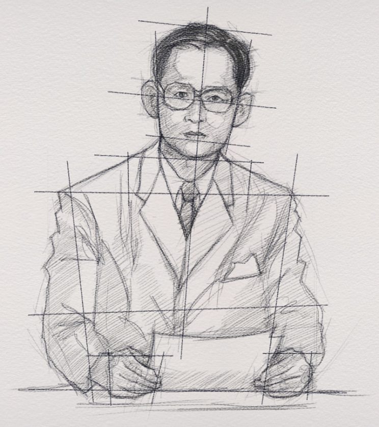 ขั้นตอนการวาดภาพพระบรมฉายาลัษณ์ ในหลวงรัชกาลที่ 9