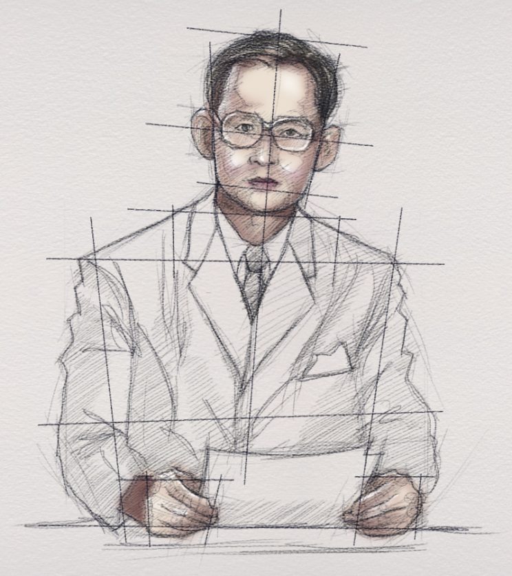 ขั้นตอนการวาดภาพพระบรมฉายาลัษณ์ ในหลวงรัชกาลที่ 9