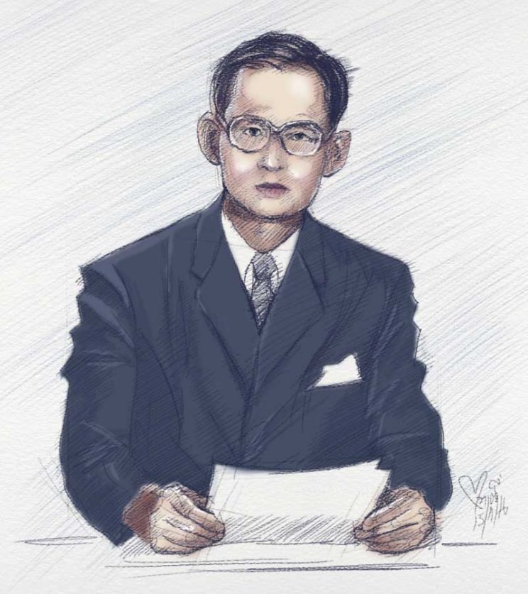 His Majesty King Bhumibol Adulyadej Drawing
