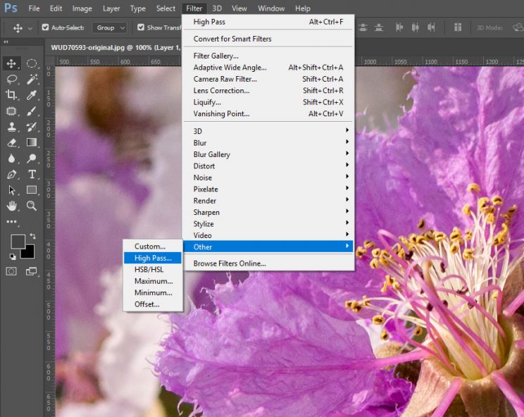 เทคนิคปรับตความคมให้ภาพด้วย High Pass Filter ใน Photoshop