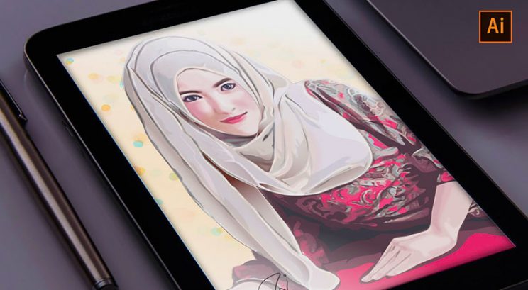 บริการรับวาดภาพเหมือน สไตล์ Vector ด้วยโปรแกรม Illustrator