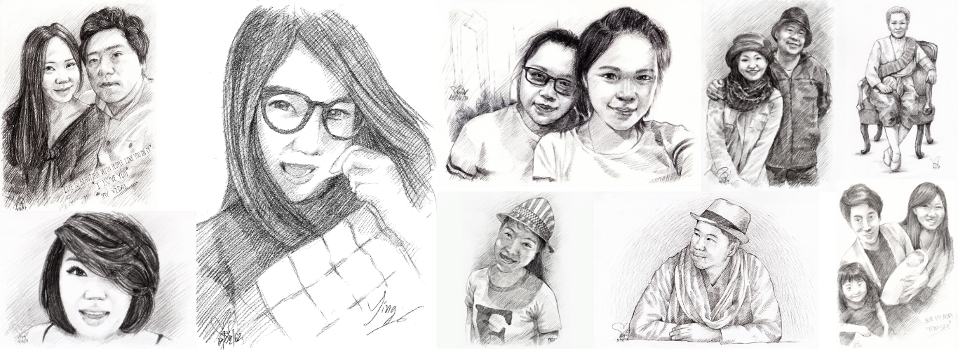 Makamstories รับวาดภาพเหมือนลายเส้นดินสอ วาดภาพ Drawing
