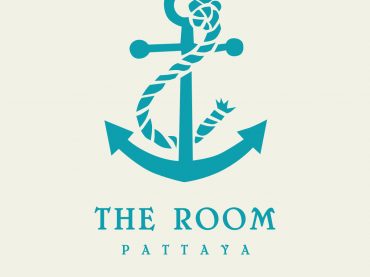 ออกแบบโลโก้ โลโก้ดีไซน์ The Room Pattaya Logo โลโก้โรงแรม ห้องเช่า ที่พัก