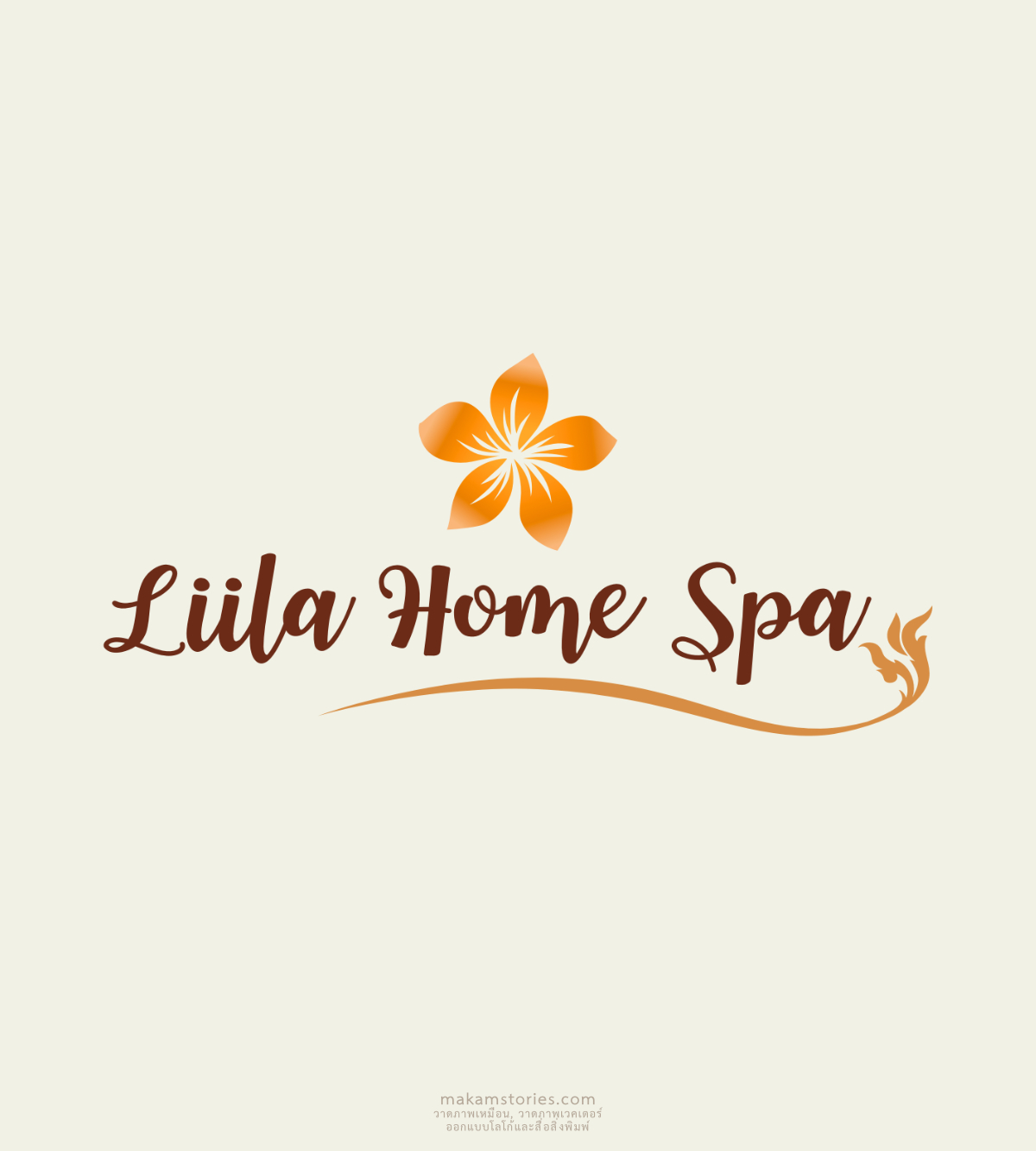 ผลงานโลโก้ร้านสปา (Spa Logo Design)