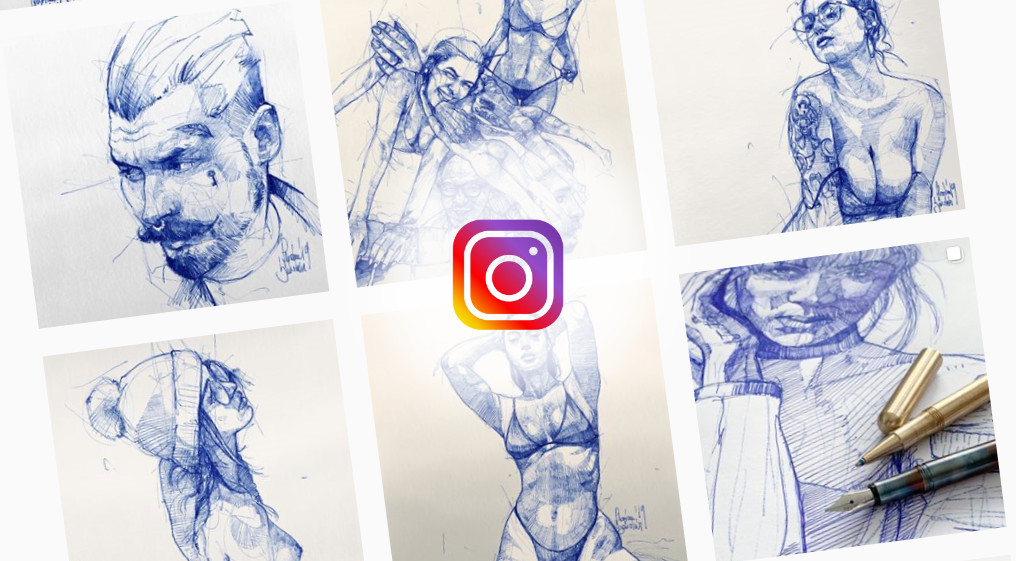แนะนำศิลปินวาดภาพเหมือนด้วยปากกาลูกลื่น ที่น่าติดตามใน instagram