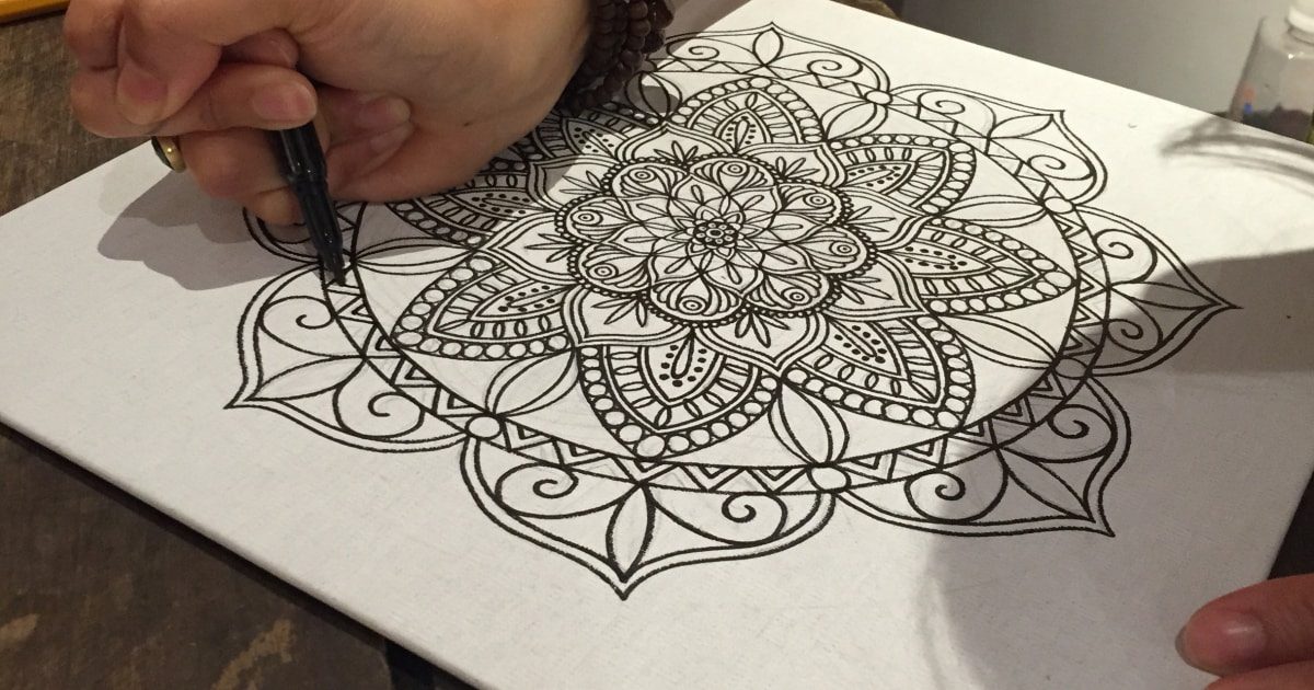 ศิลปะการวาดภาพ Madala (ภาพจาก obby.co.uk)