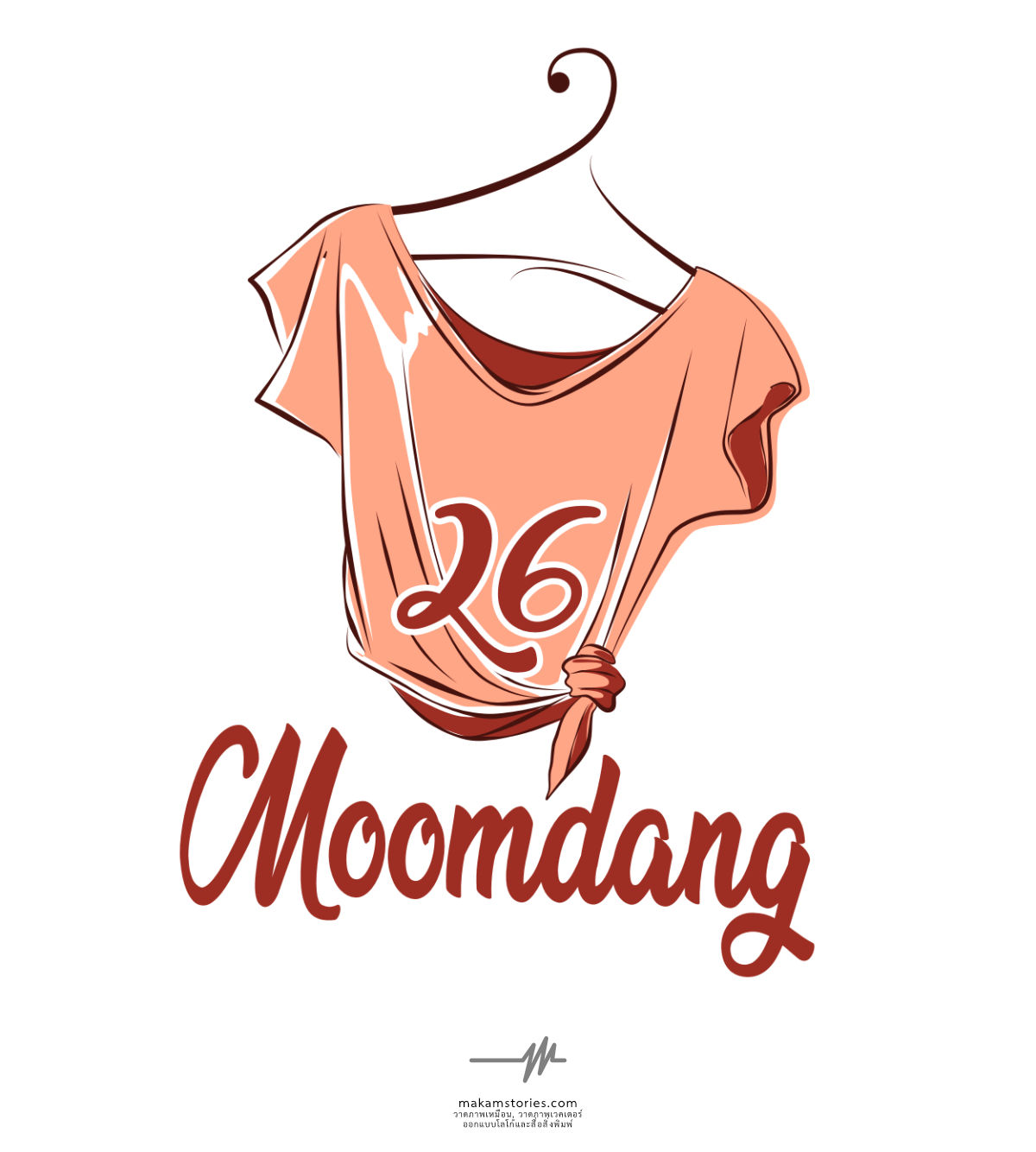 งานออกแบบโลโก้สำหรับร้านขายเสื้อผ้าสไตล์แฟชั่น