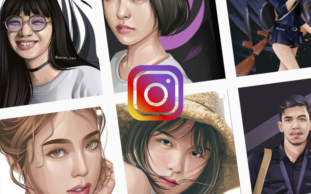 แนะนำ Instagram ศิลปินวาดภาพเหมือนสไตล์เวคเตอร์ (Vector Portrait) สวย ๆ