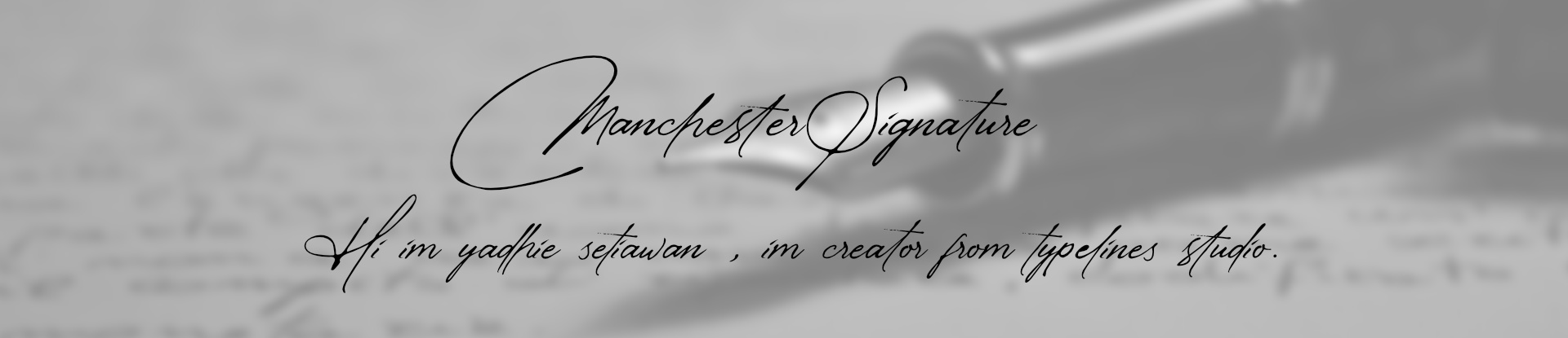 แนะนำฟอนต์สไตล์ลายเซ็นภาษาอังกฤษ Manchester Signature