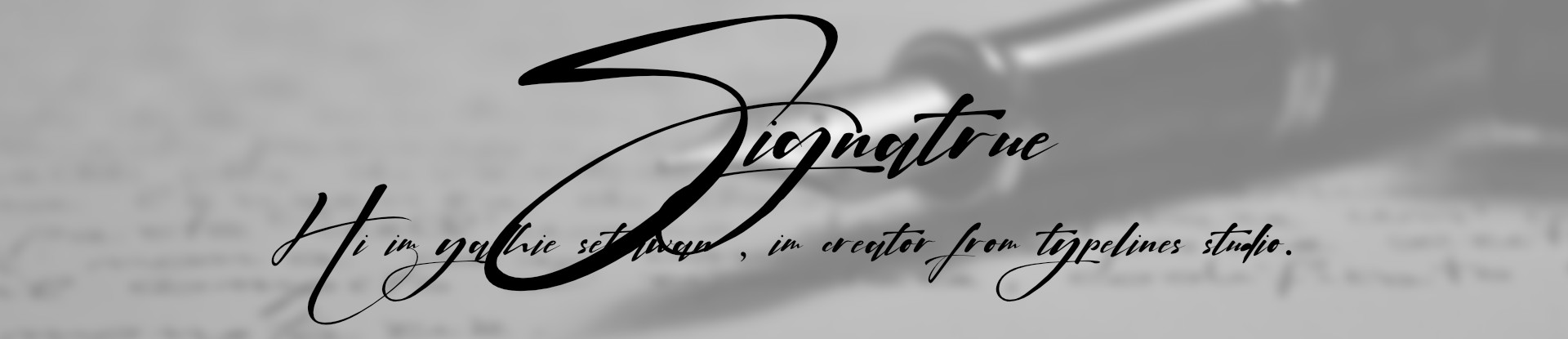 แนะนำฟอนต์สไตล์ลายเซ็นภาษาอังกฤษ Signatrue