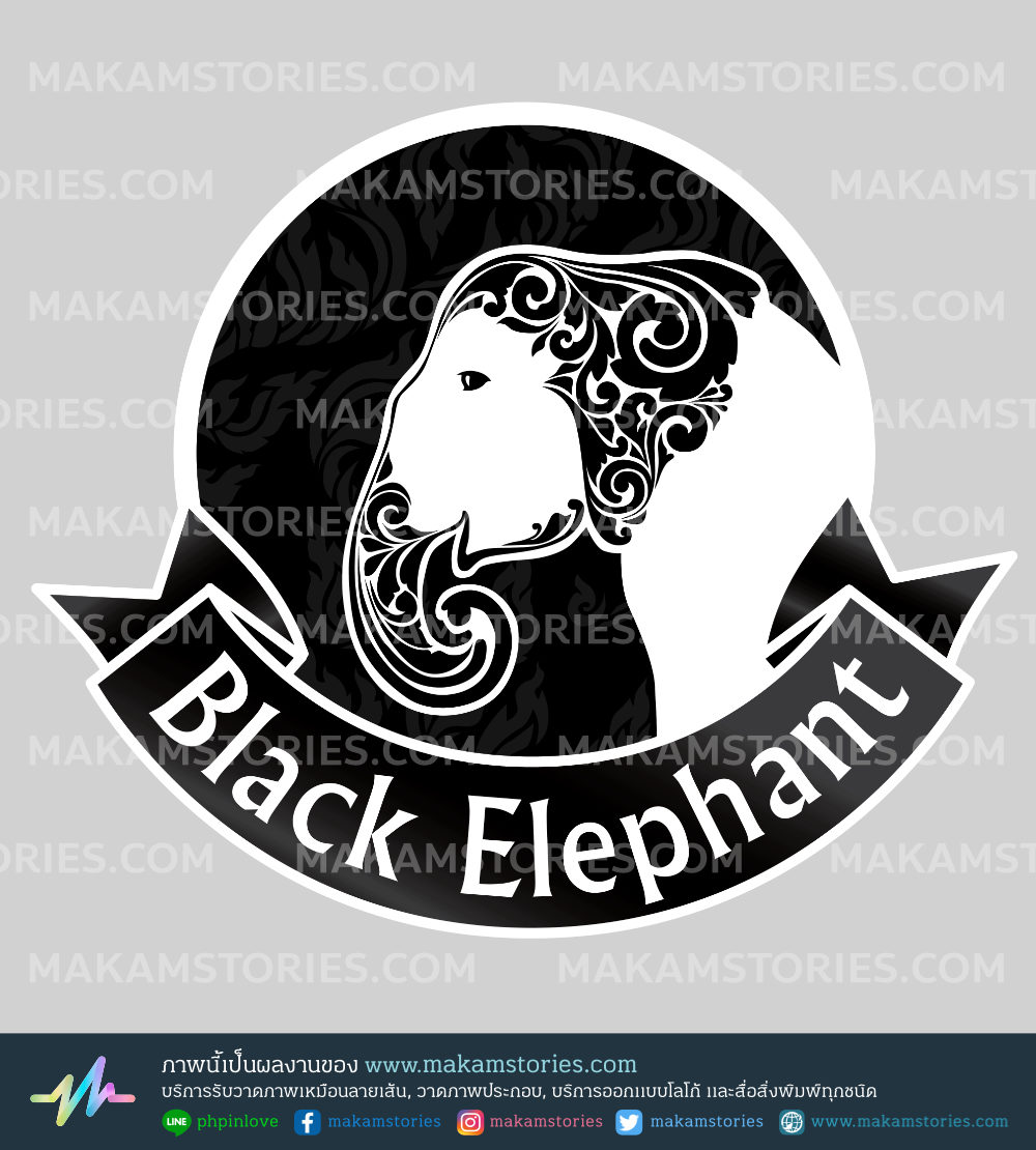 โลโก้ช้าง โลโก้ชมรม Thai Elephant Logo