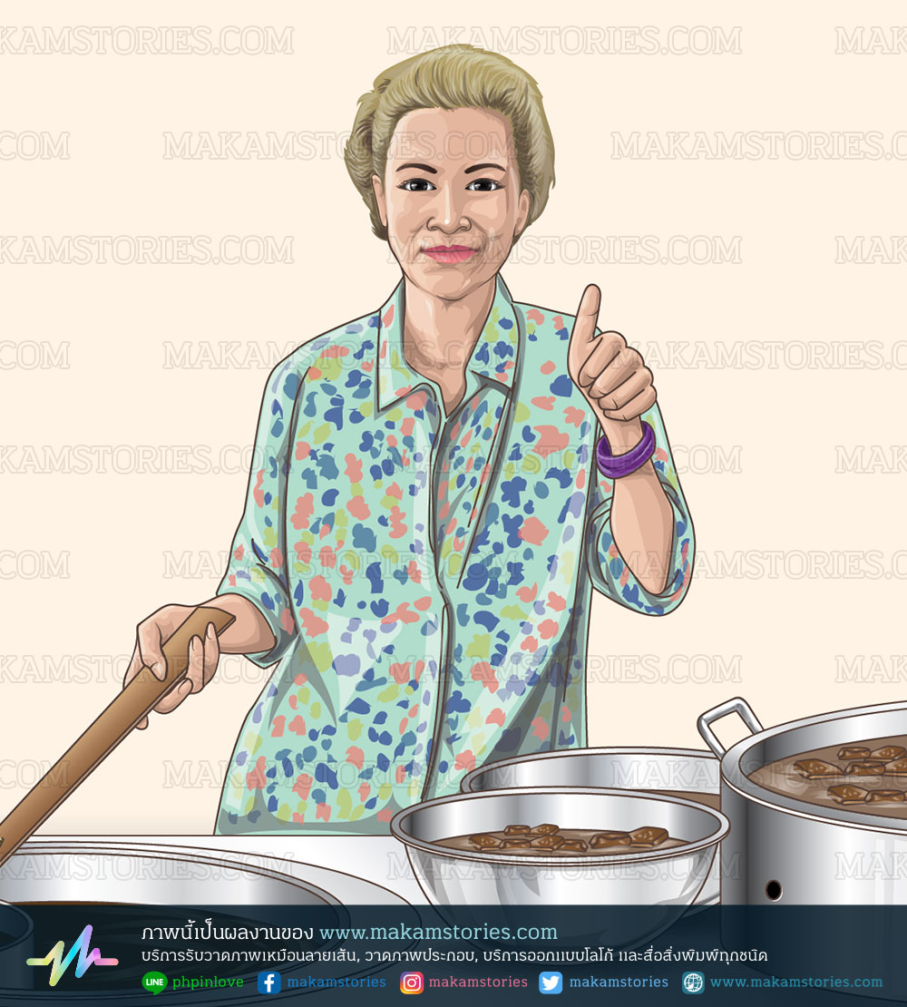 วาดภาพเหมือนสไตล์เวกเตอร์ Vector Portrait วาดภาพด้วย illustrator
