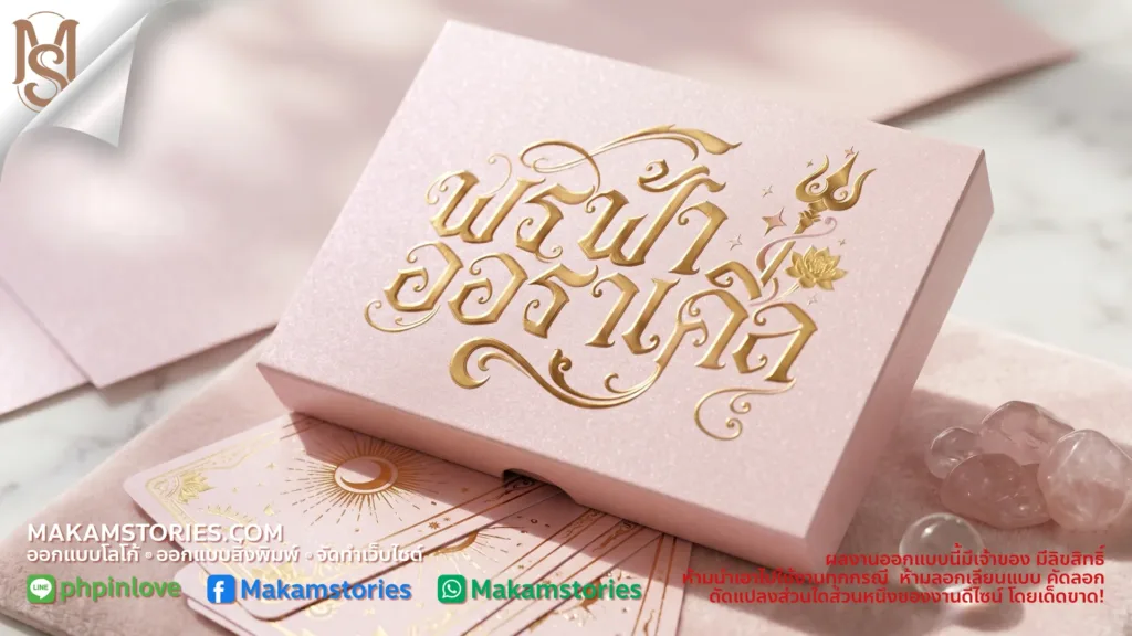 เคราะห์การออกแบบโลโก้ไพ่ออราเคิล: ศิลปะอักษรประดิษฐ์และสัญลักษณ์มงคล